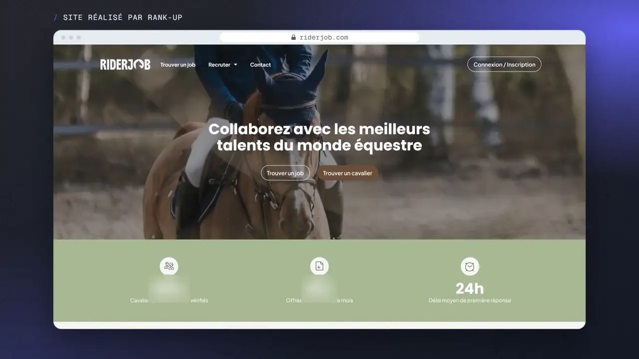 Film témoignages&nbsp;: le site de RiderJob réalisé par Rank-Up, et nos clients qui en parlent